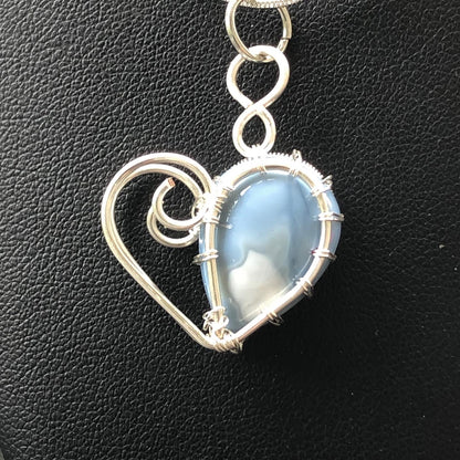 Wire Weave Heart Pendant