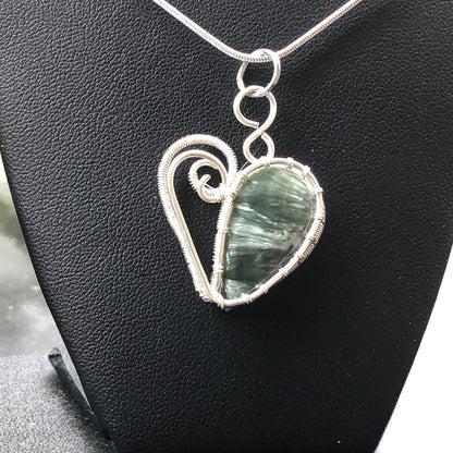 Wire Weave Heart Pendant