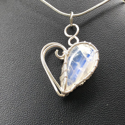 Wire Weave Heart Pendant