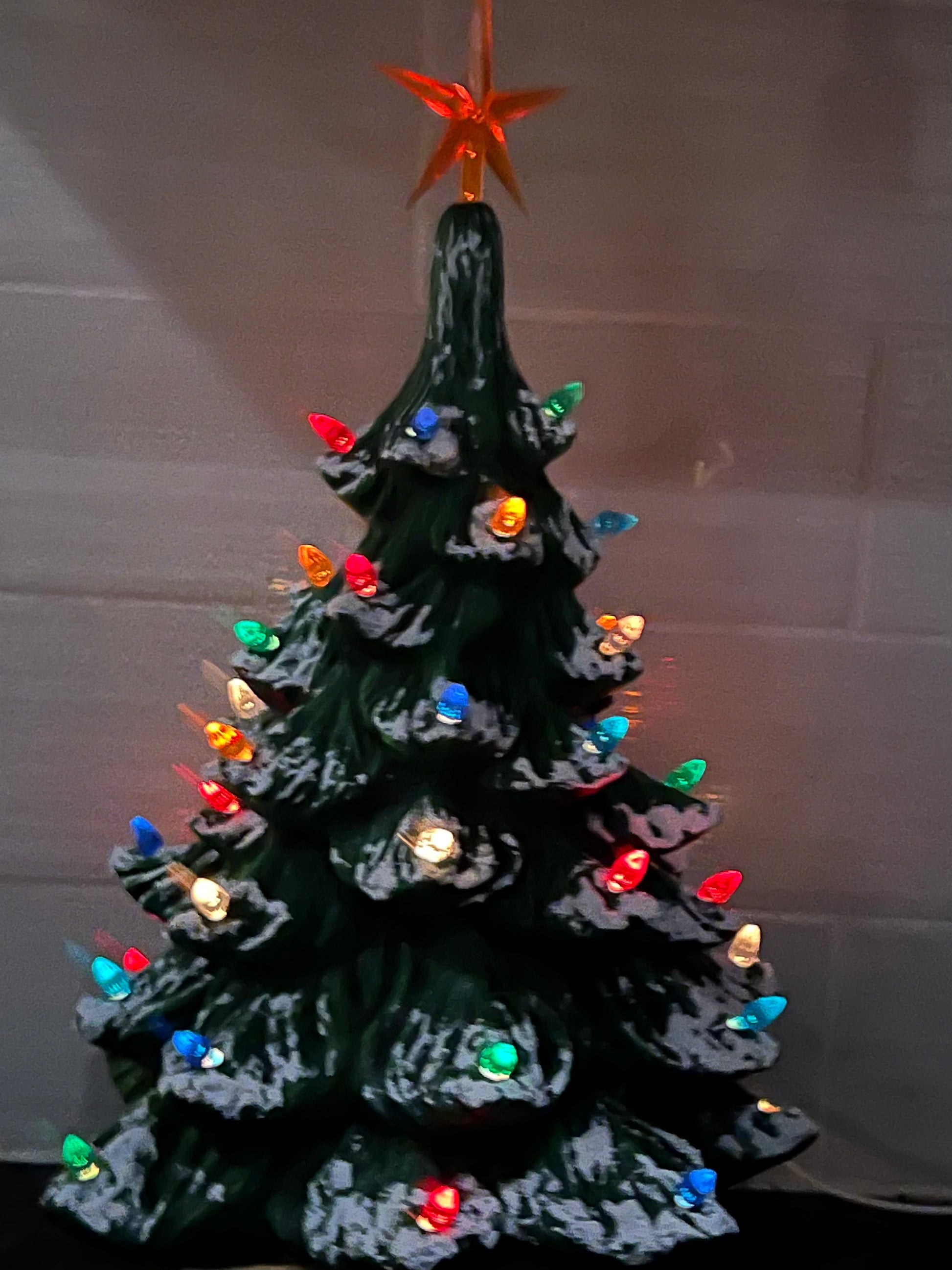 Vintage ceramic store christmas tree